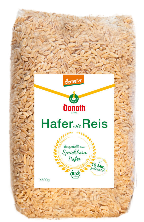 Demeter Haferreis Bio 500g Donath Mühle
