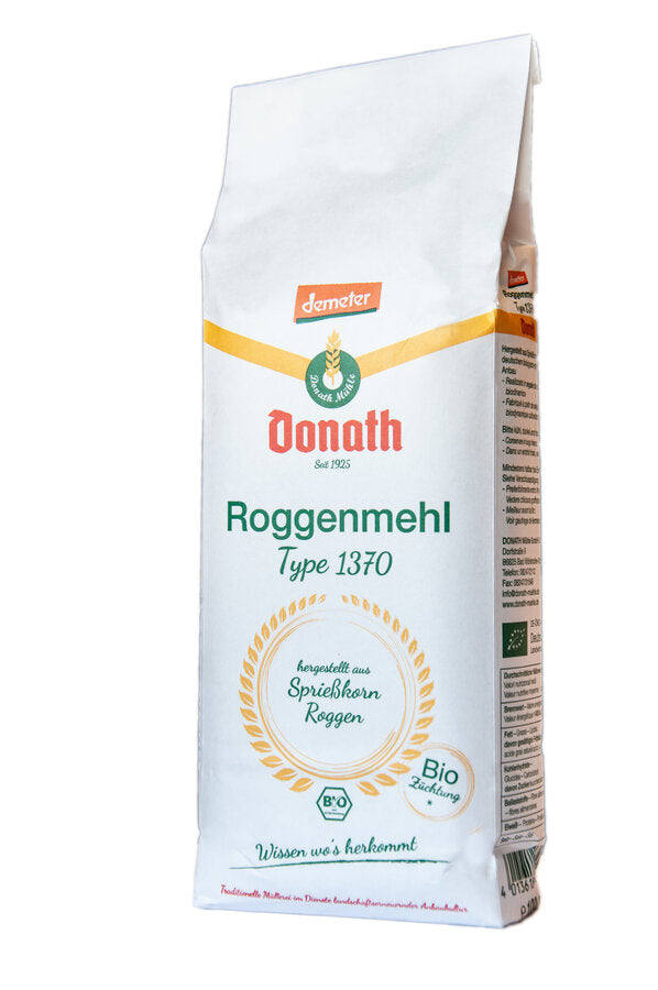 Demeter Roggenmehl 1370 Bio 1000g Donath Mühle