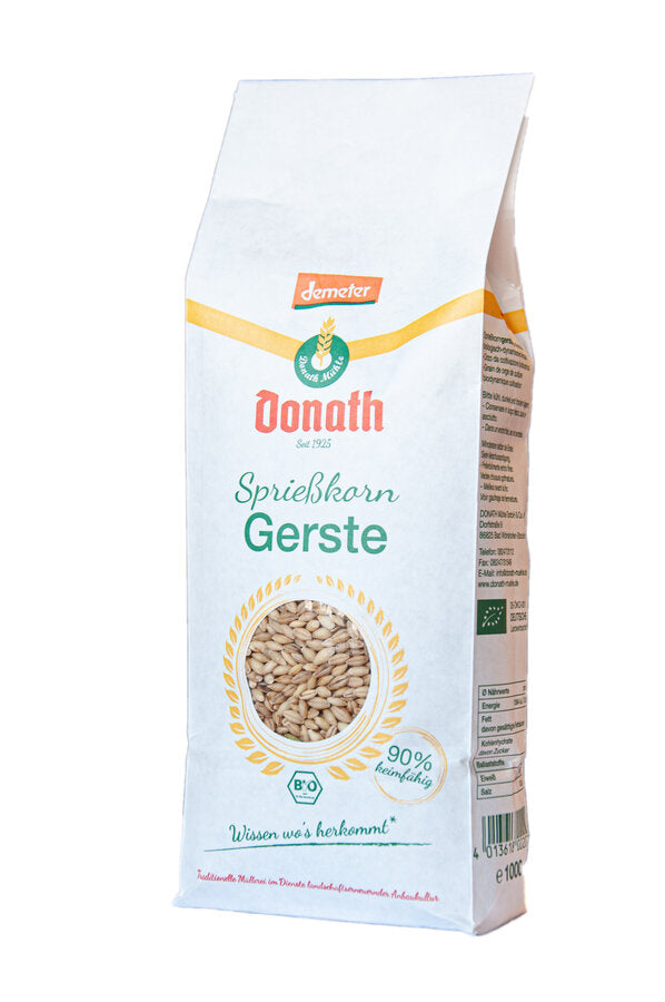 Demeter Sprießkorngerste Bio 1000g Donath Mühle