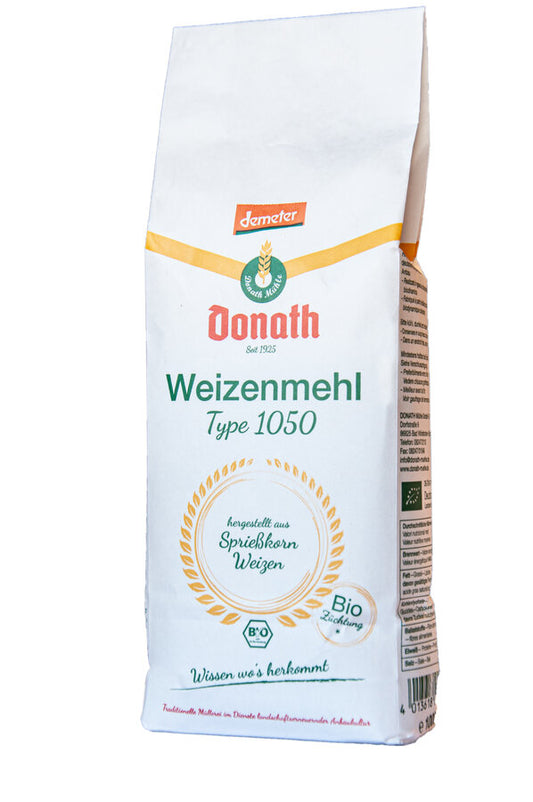 Demeter Weizenmehl 1050 Bio 1000g Donath Mühle