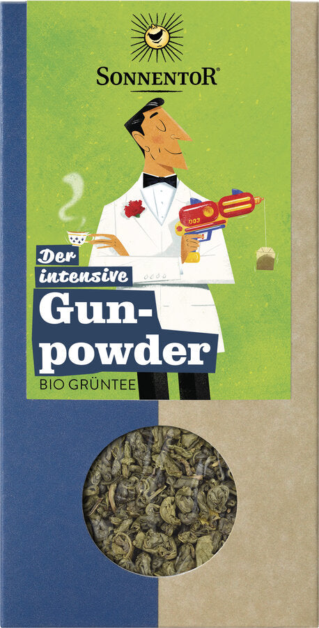 Der intensive Gunpowder Chinesischer Grüntee lose Bio 100g Sonnentor