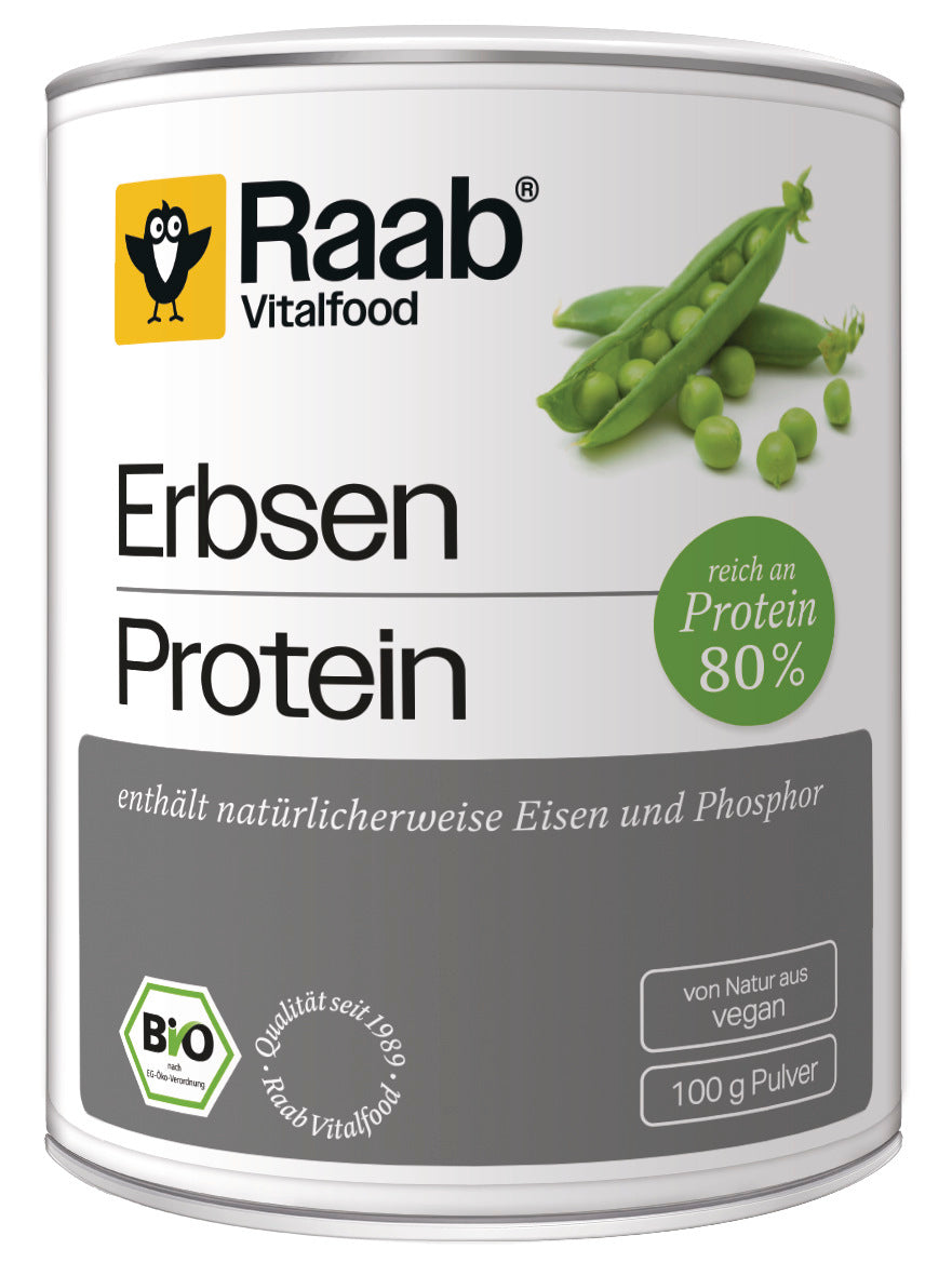 Bio Erbsen Protein Pulver 100g Raab Vitalfood