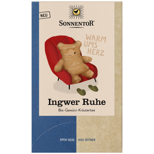 Sonnentor Ingwer Ruhe Bio-Gewürz-Kräutertee – wohltuende Teemischung für entspannende Momente