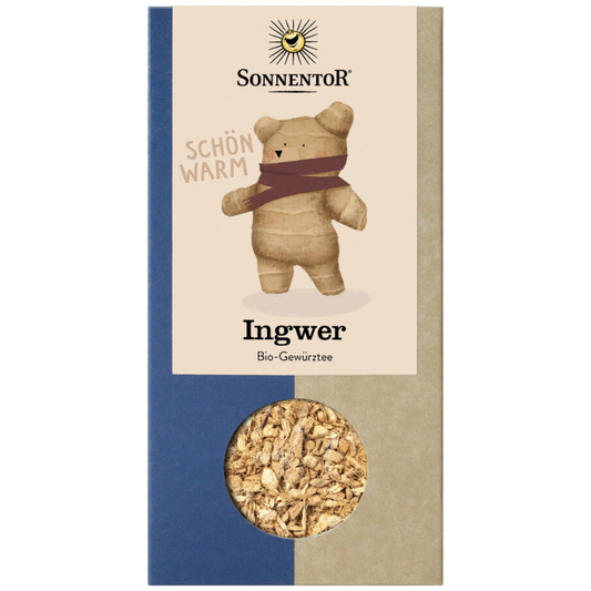 Sonnentor Ingwer Bio-Gewürztee lose – aromatischer Tee aus getrocknetem Ingwer