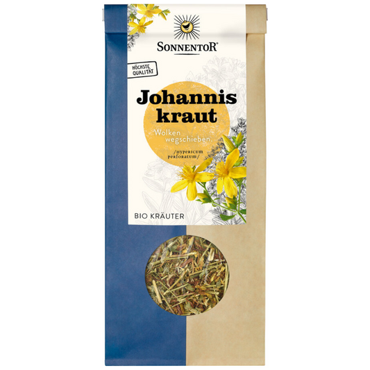 Sonnentor Johanniskraut Bio-Kräuter lose im Beutel – getrocknetes Johanniskraut zum Aufbrühen als Kräutertee