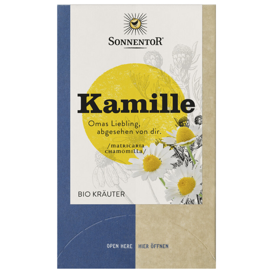 Sonnentor Kamille Bio-Kräutertee im Beutel – getrocknete Kamillenblüten für wohltuenden Tee
