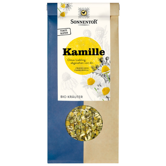 Sonnentor Kamille Bio-Kräuter lose im Beutel – getrocknete Kamillenblüten für aromatischen Kräutertee