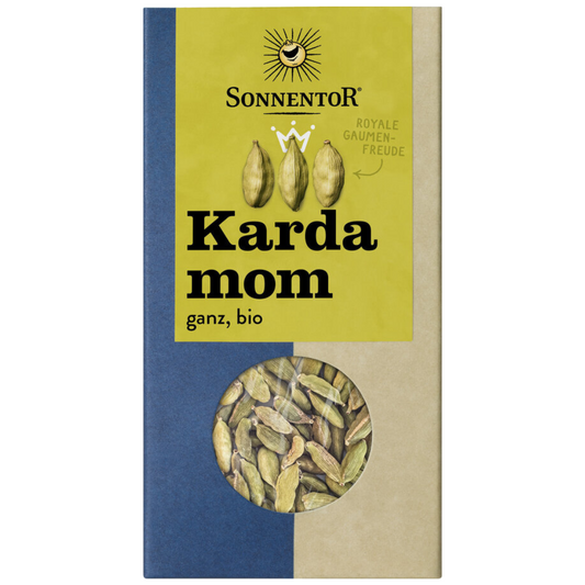 Sonnentor Kardamom ganz Bio – ganze grüne Kardamomkapseln für aromatisches Würzen und Backen