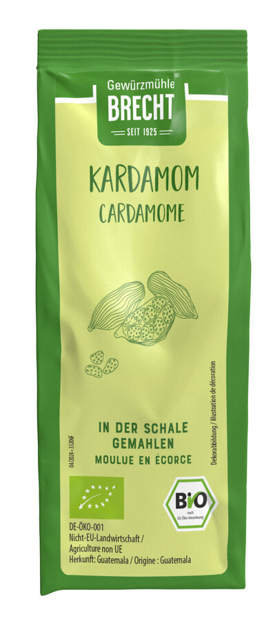 Kardamom gemahlen Bio Nachfüllbeutel 55g Gewürzmühle Brecht