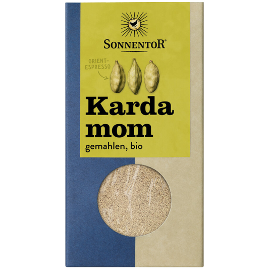 Sonnentor Kardamom gemahlen Bio – fein gemahlener grüner Kardamom für aromatische Gewürzmischungen und Gebäck