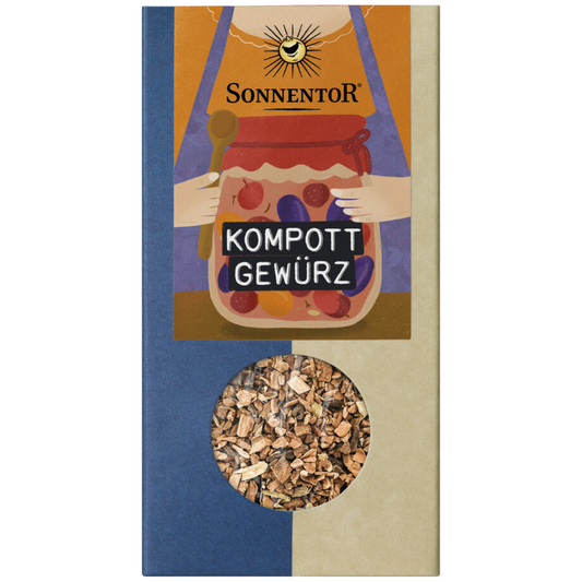 Sonnentor Kompott Gewürz Bio – aromatische Gewürzmischung für Kompott, Desserts und Süßspeisen