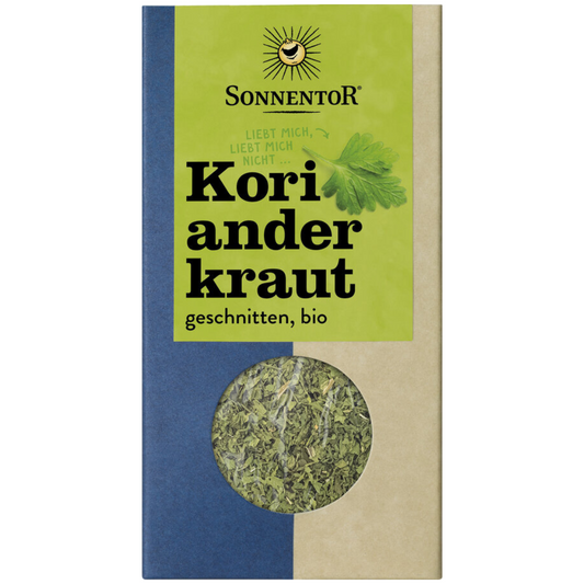 Sonnentor Korianderkraut geschnitten Bio – getrocknete Korianderblätter zum Verfeinern von Speisen