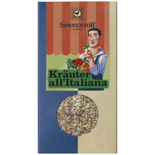 Sonnentor Kräuter all’Italiana – Bio-Kräutermischung für italienische Gerichte in 25 g Packung