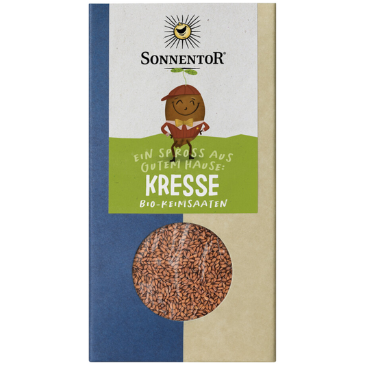 Sonnentor Kresse Bio-Keimsaat – Keimsaaten zum Ziehen frischer Kresse in 120 g Packung