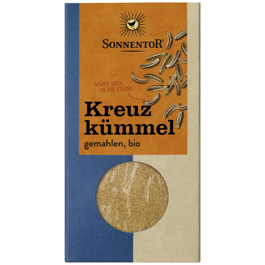 Sonnentor Kreuzkümmel gemahlen – Bio-Gewürzpulver für orientalische und mediterrane Gerichte in 40 g Packung