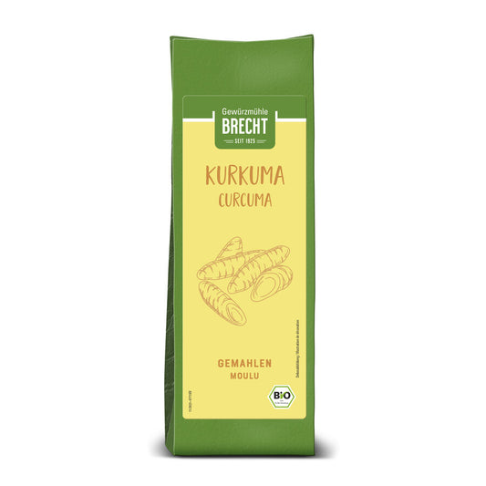 Kurkuma gemahlen Blockbeutel Bio 150g Brecht