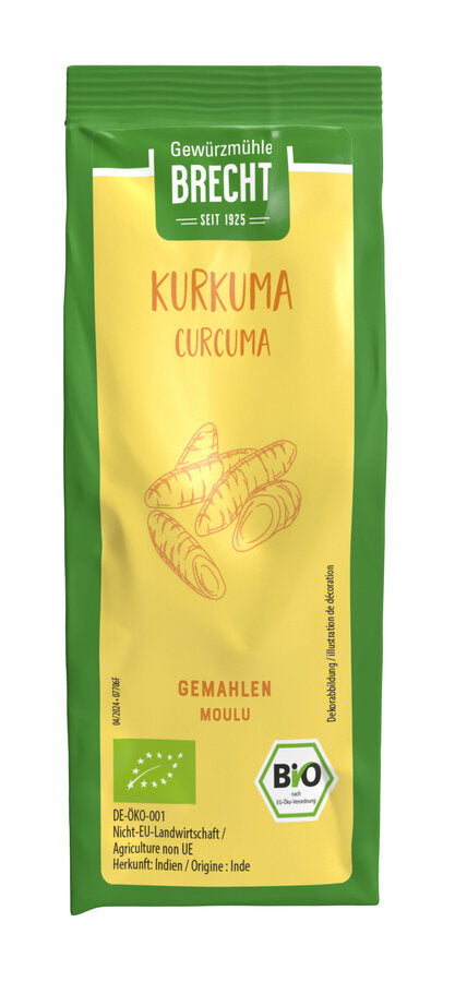 Kurkuma gemahlen Bio Nachfüllbeutel 60g Brecht