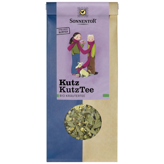 Sonnentor Kutz Kutz Kräutertee lose – Bio-Kräutermischung im 50 g Beutel, wohltuender Tee aus extra großen Blättern