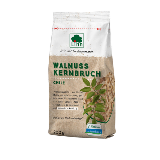 Lihn Walnusskernbruch 200 g aus Chile – naturbelassene, gebrochene Walnusskerne im Reformhaus