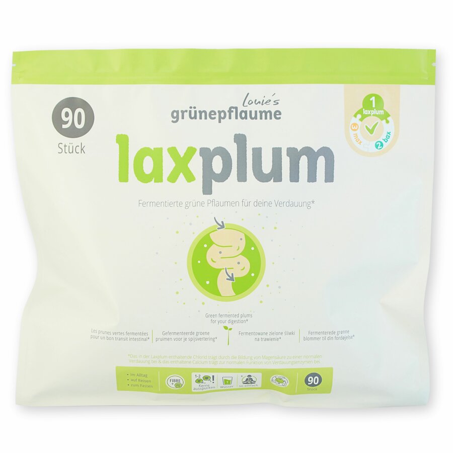 Laxplum fermentierte grüne Pflaumen 90 Stück 1350g