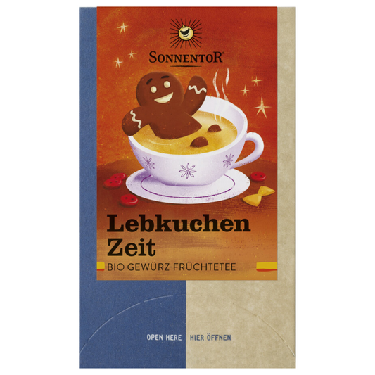 Sonnentor Lebkuchen Zeit Bio Gewürz-Früchtetee in Aromaschutzverpackung
