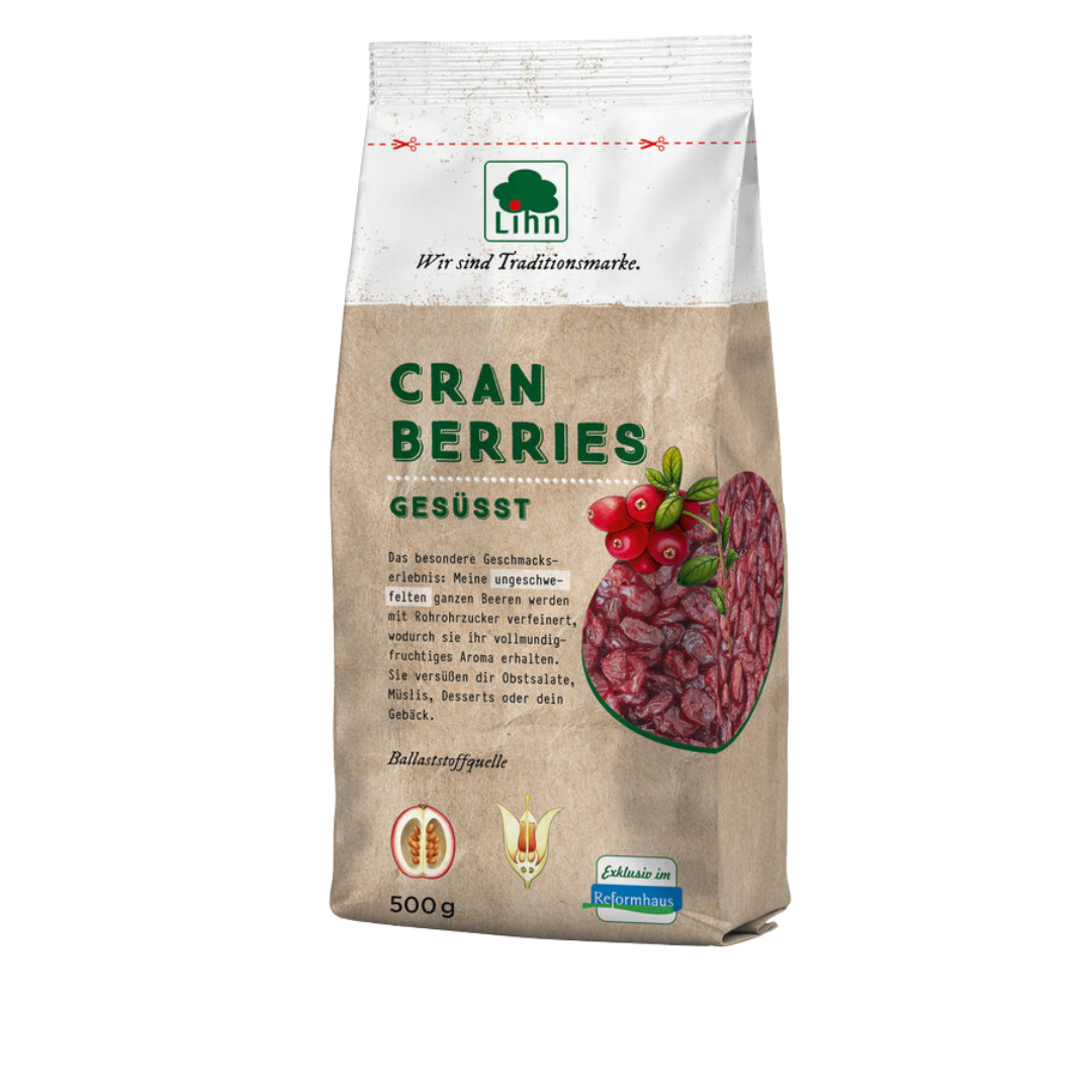 Cranberries gesüßt ganze Früchte Lihn