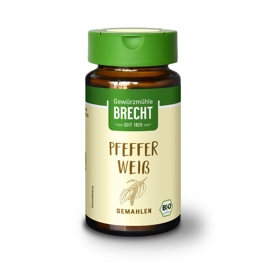 Pfeffer weiß gemahlen Bio 35g Brecht