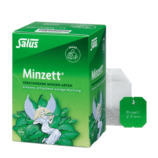 Salus Minzett Kräutertee bio – 15 Filterbeutel Pfefferminze und Nanaminze mit aromatischer Frische