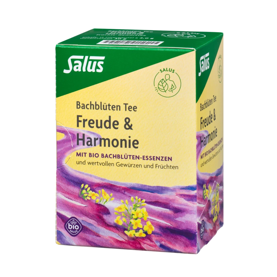 Salus Bachblüten Tee Freude & Harmonie – Bio-Kräutertee mit Bachblüten-Essenzen, Gewürzen und Früchten