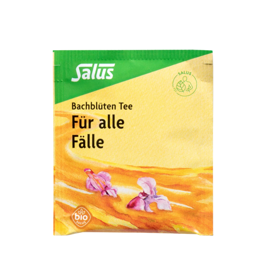 Salus Bachblüten Tee Für alle Fälle – einzelner Bio-Teebeutel mit Bachblüten-Essenzen und Kräutern