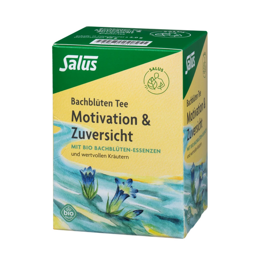 Salus Bachblüten Tee Motivation & Zuversicht – Bio-Kräutertee mit Bachblüten-Essenzen, 15 Filterbeutel