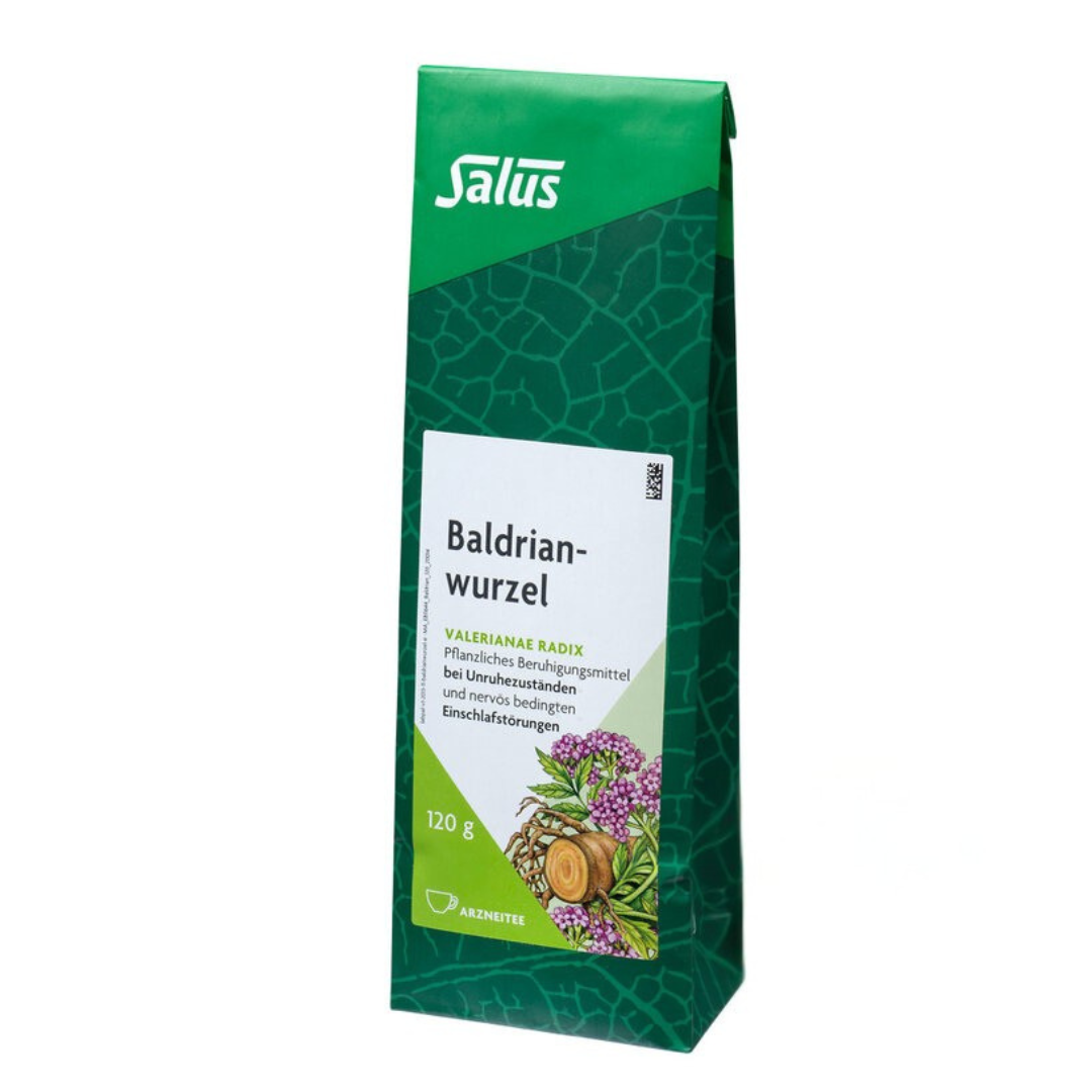Salus Baldrianwurzel Tee 120 g – lose Bio-Baldrianwurzel als Arzneitee in 120 g Packung