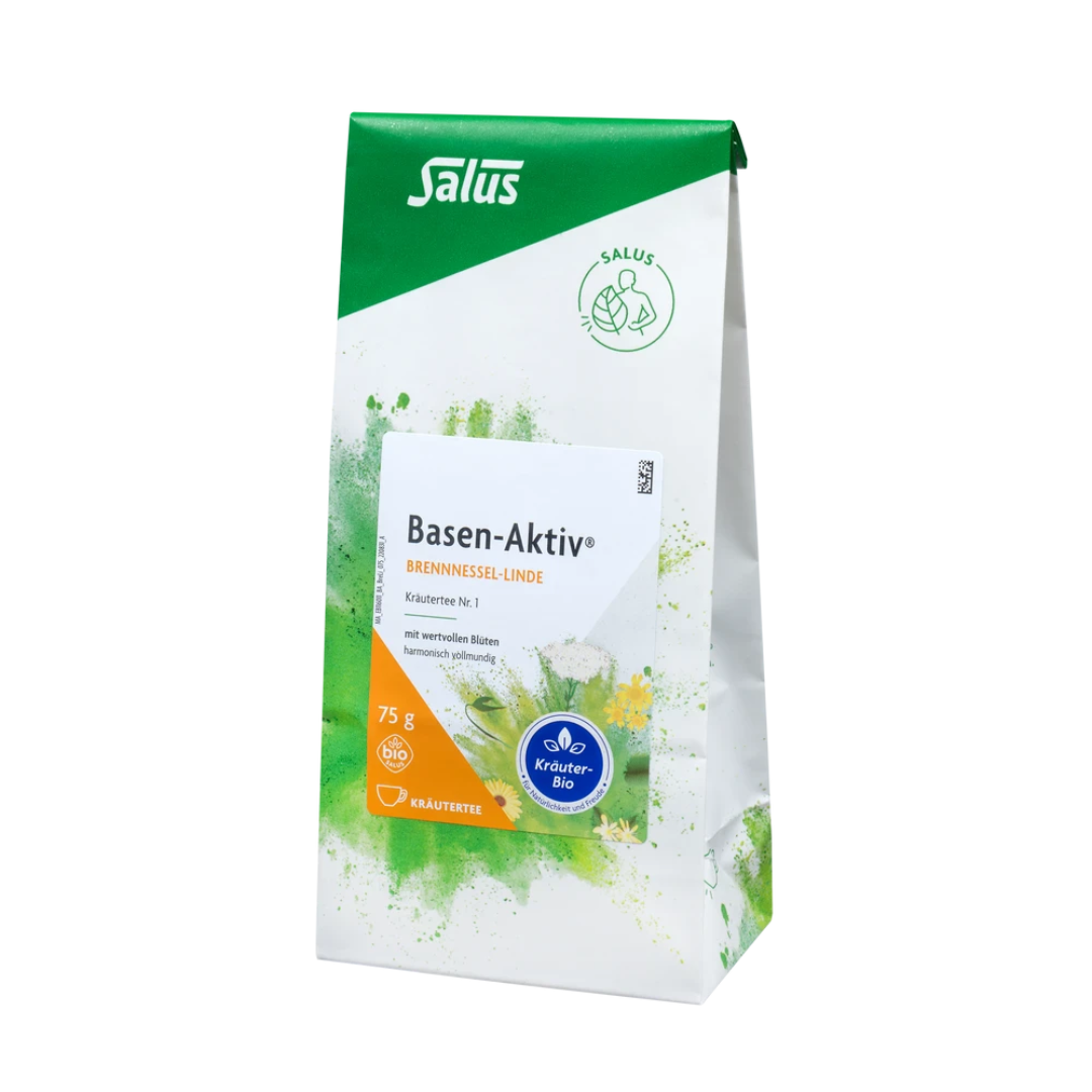Salus Basen-Aktiv Kräutertee Nr. 1 Brennnessel-Linde lose Bio 75 g – umweltfreundliche Verpackung