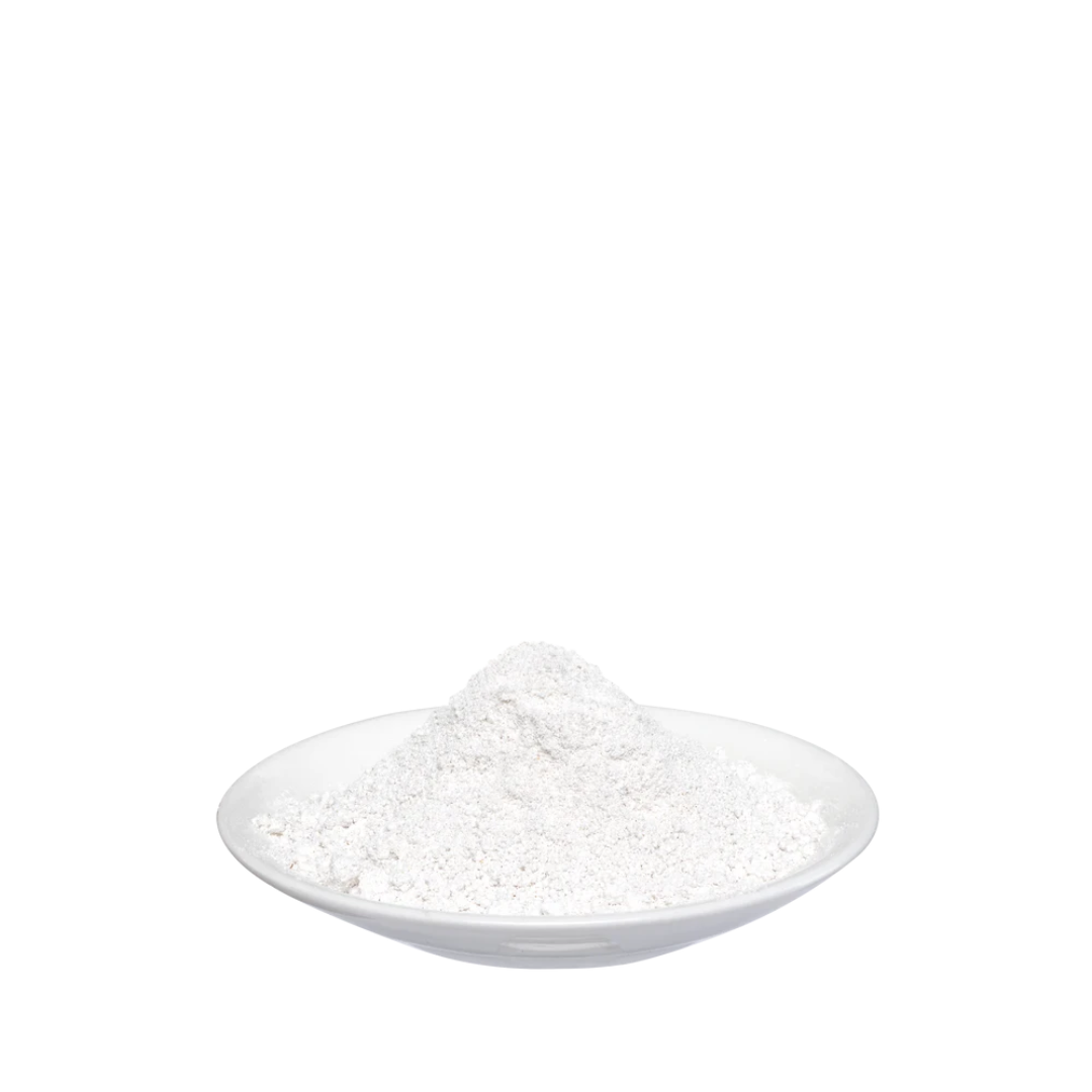 Salus Basen-Aktiv Mineralstoff-Pulver 90 g – feines weißes Pulver auf weißem Teller