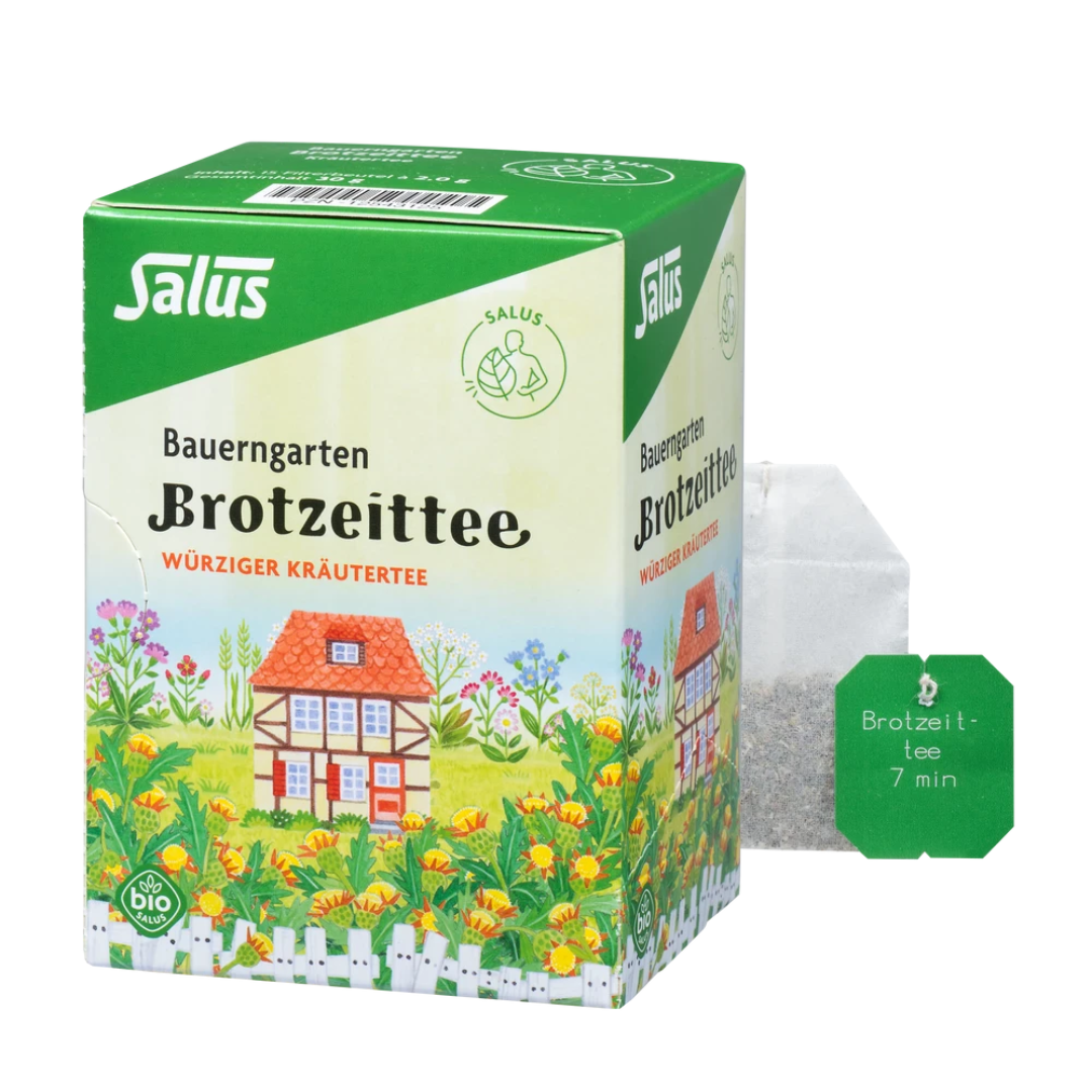 Salus Bauerngarten Brotzeittee Bio-Kräutertee – Packung mit Filterbeutel für würzigen Kräutertee