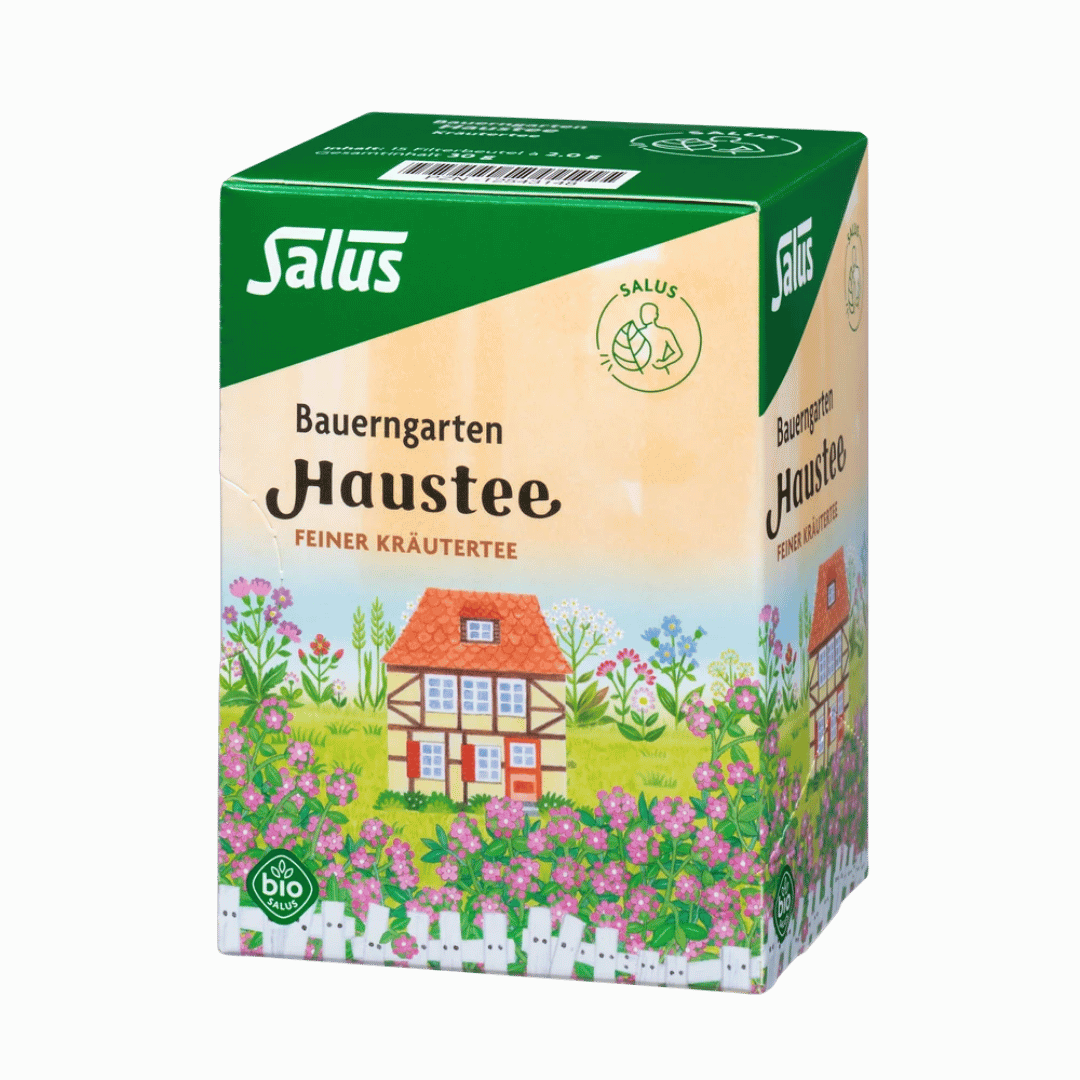Salus Bauerngarten Haustee Bio Kräutertee 15 Filterbeutel – Verpackung