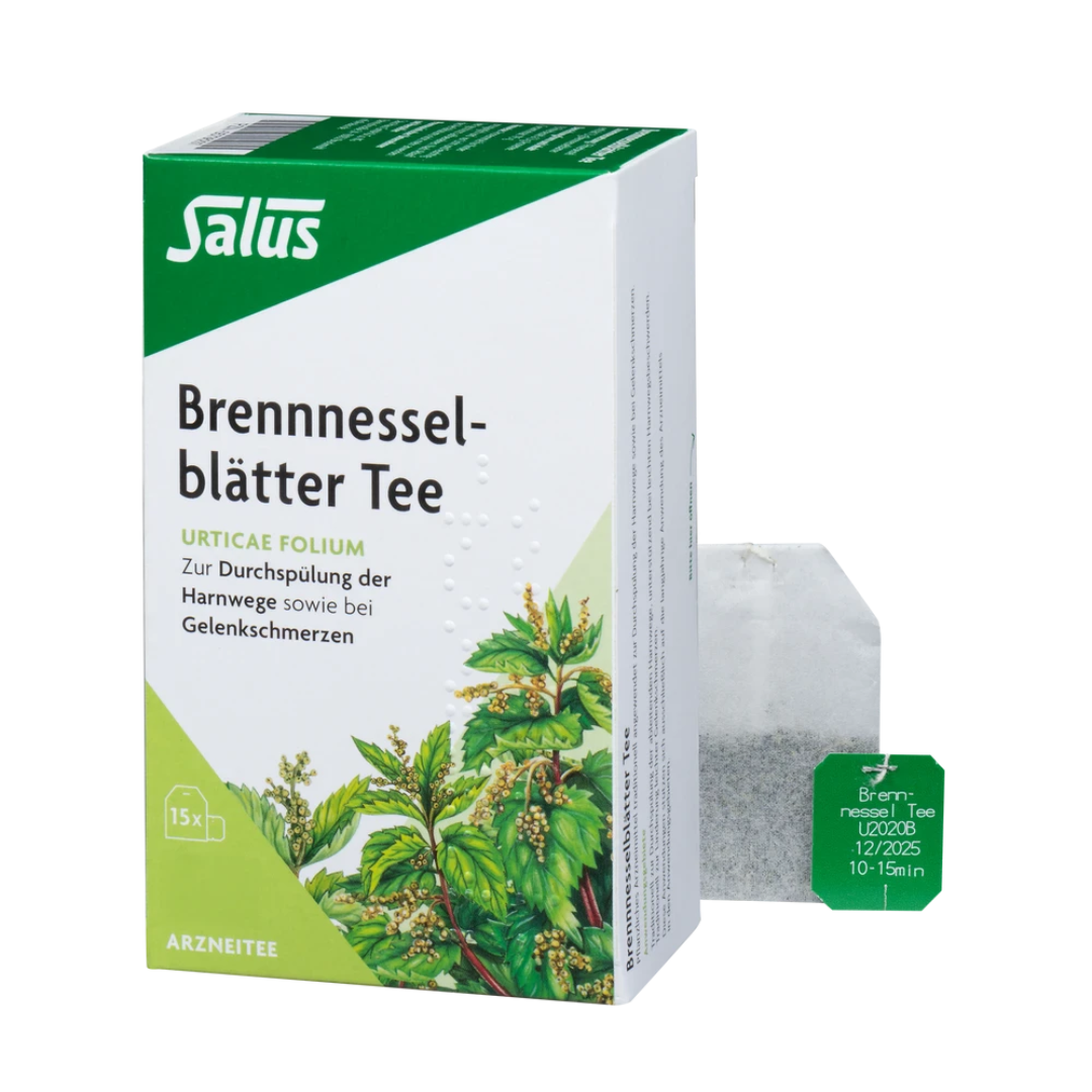 Salus Brennnesselblätter Tee 15 Filterbeutel – Packung mit Teebeutel für Kräuteraufguss