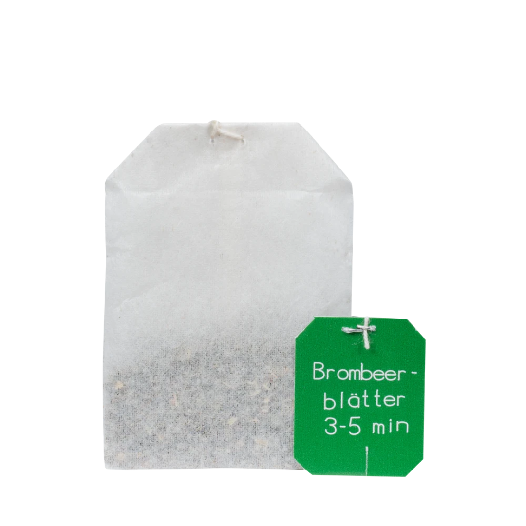 Salus Brombeerblätter Tee – einzelner Bio-Teebeutel mit grünem Anhänger