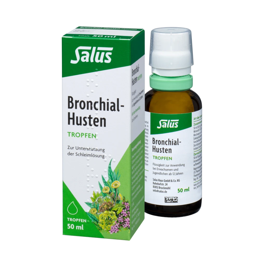 Salus Bronchial-Husten Tropfen 50 ml – Glasflasche mit Umverpackung