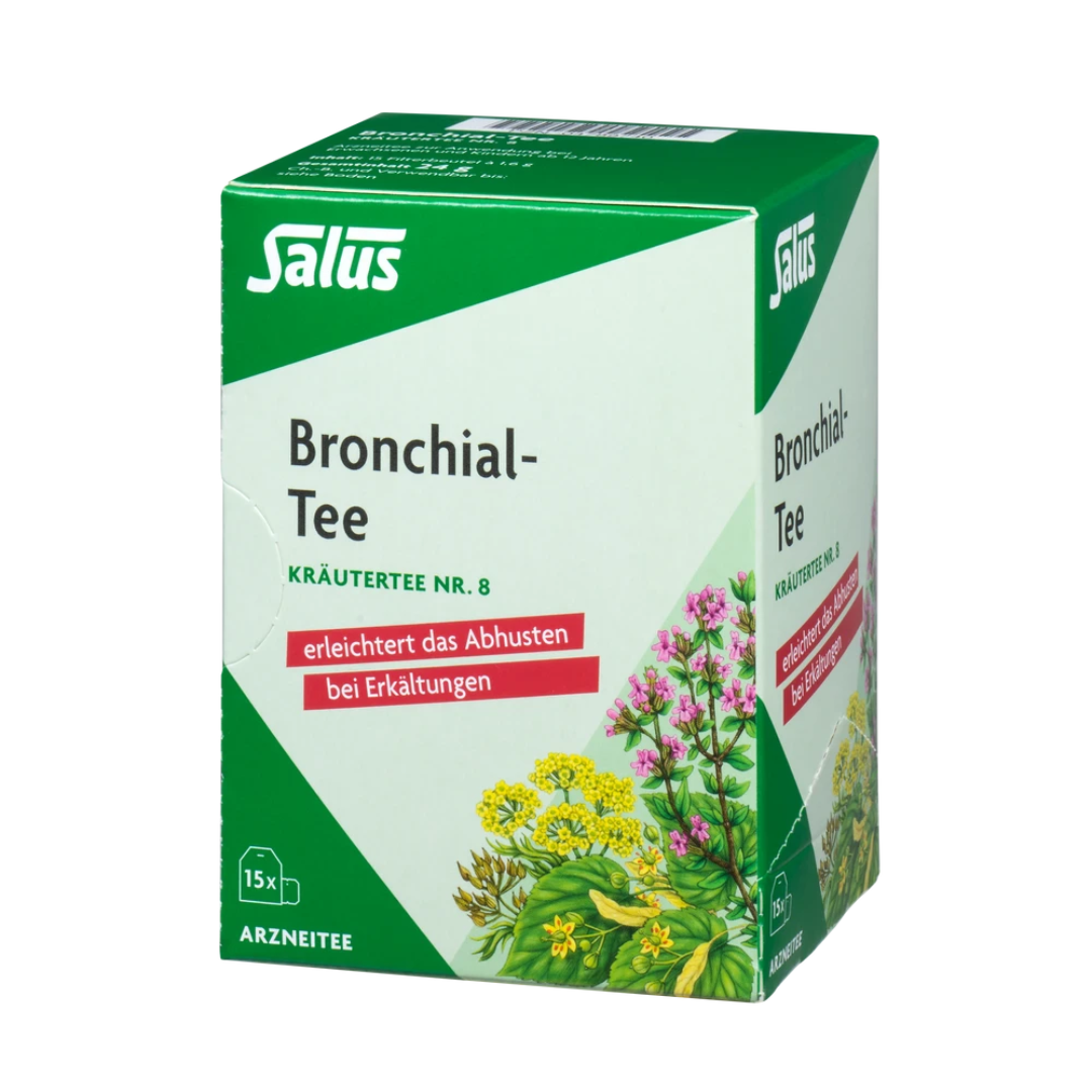 Salus Bronchial-Tee Nr. 8 – 15 Filterbeutel Kräutertee zur Erleichterung des Abhustens bei Erkältungen