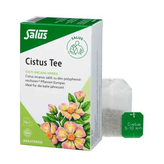 Salus Cistus Tee Bio – Packung mit Filterbeutel, Kräutertee aus polyphenolreichem Cistus incanus