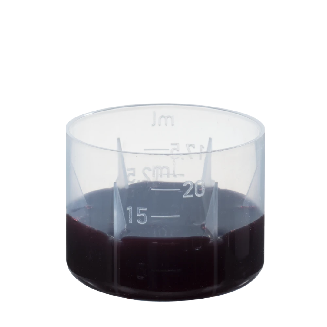 Salus CranBlu aktiv Cranberry Spezial Tonikum 100 ml – Dosierbecher mit Flüssigkeit