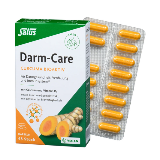 Salus Darm-Care Curcuma Bioaktiv – Packung mit 45 veganen Kapseln für Verdauung und Darmgesundheit