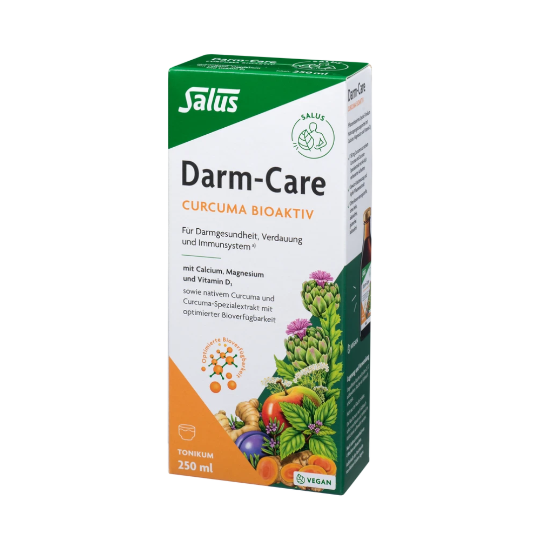 Salus Darm-Care Curcuma Bioaktiv Tonikum 250 ml – Packung mit Kräutertonikum für Verdauung und Darmgesundheit
