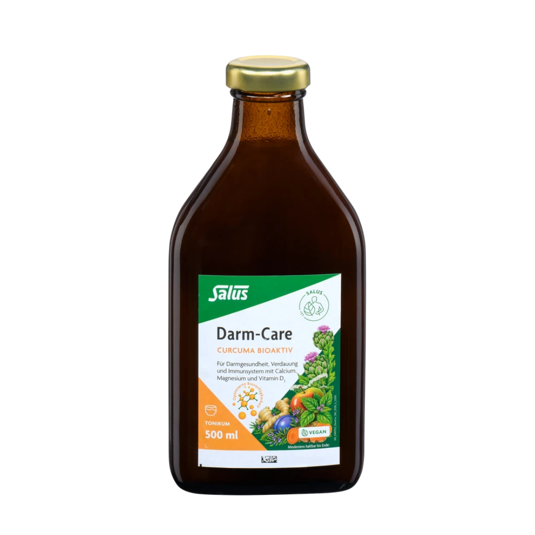 Salus Darm-Care Curcuma Bioaktiv Tonikum 500 ml – vegane Flasche für Darmgesundheit, Verdauung und Immunsystem