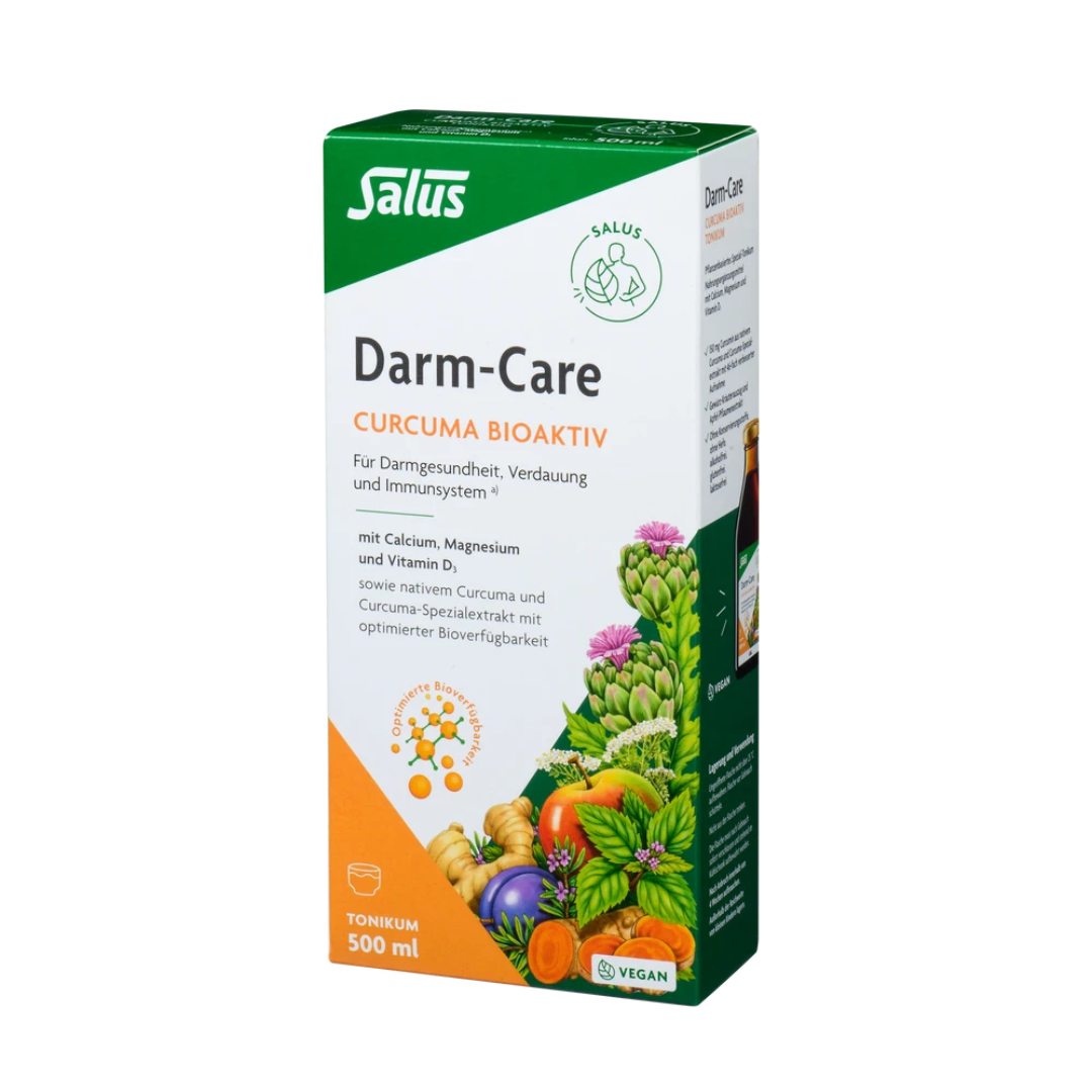 Salus Darm-Care Curcuma Bioaktiv Tonikum 500 ml – Packung mit Kräutertonikum für Verdauung und Darmgesundheit