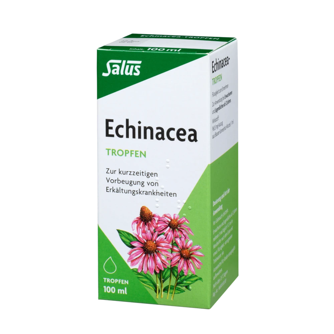 Salus Echinacea Tropfen – 100 ml Packung mit Echinacea-Extrakt zur Vorbeugung von Erkältungen