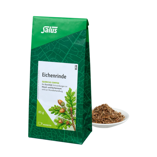 Salus Eichenrinde Arzneitee – 85 g Packung lose Eichenrinde bei Durchfall und Entzündungen im Mund- und Rachenraum