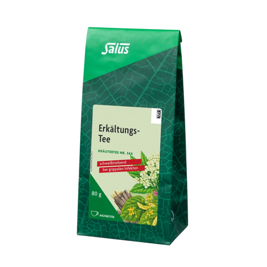Salus Erkältungstee Nr. 34a – 80 g Kräutertee zum Schwitzen bei grippalen Infekten in loser Form