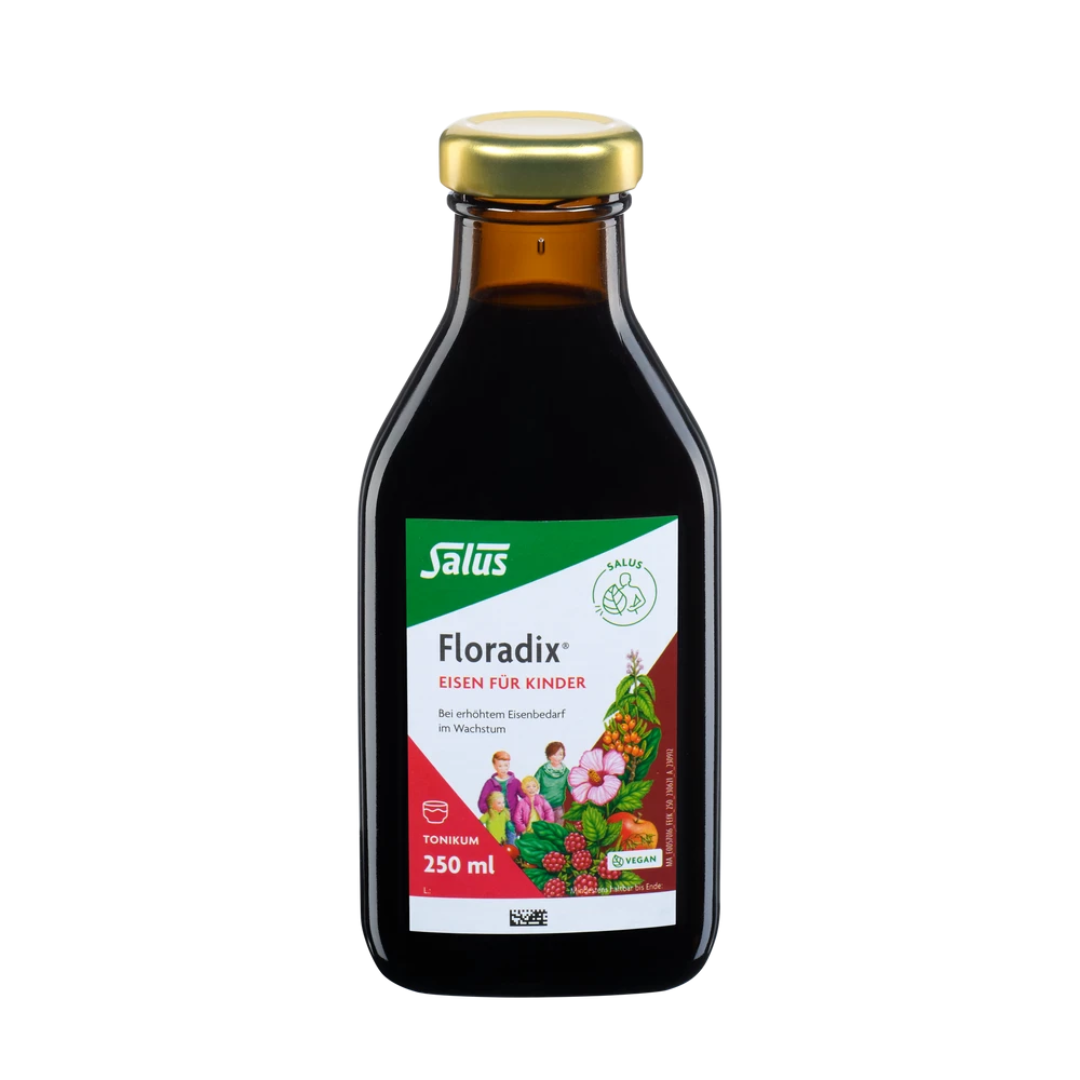 Salus Floradix Eisen für Kinder – 250 ml Flasche mit Eisen- und B-Vitaminen